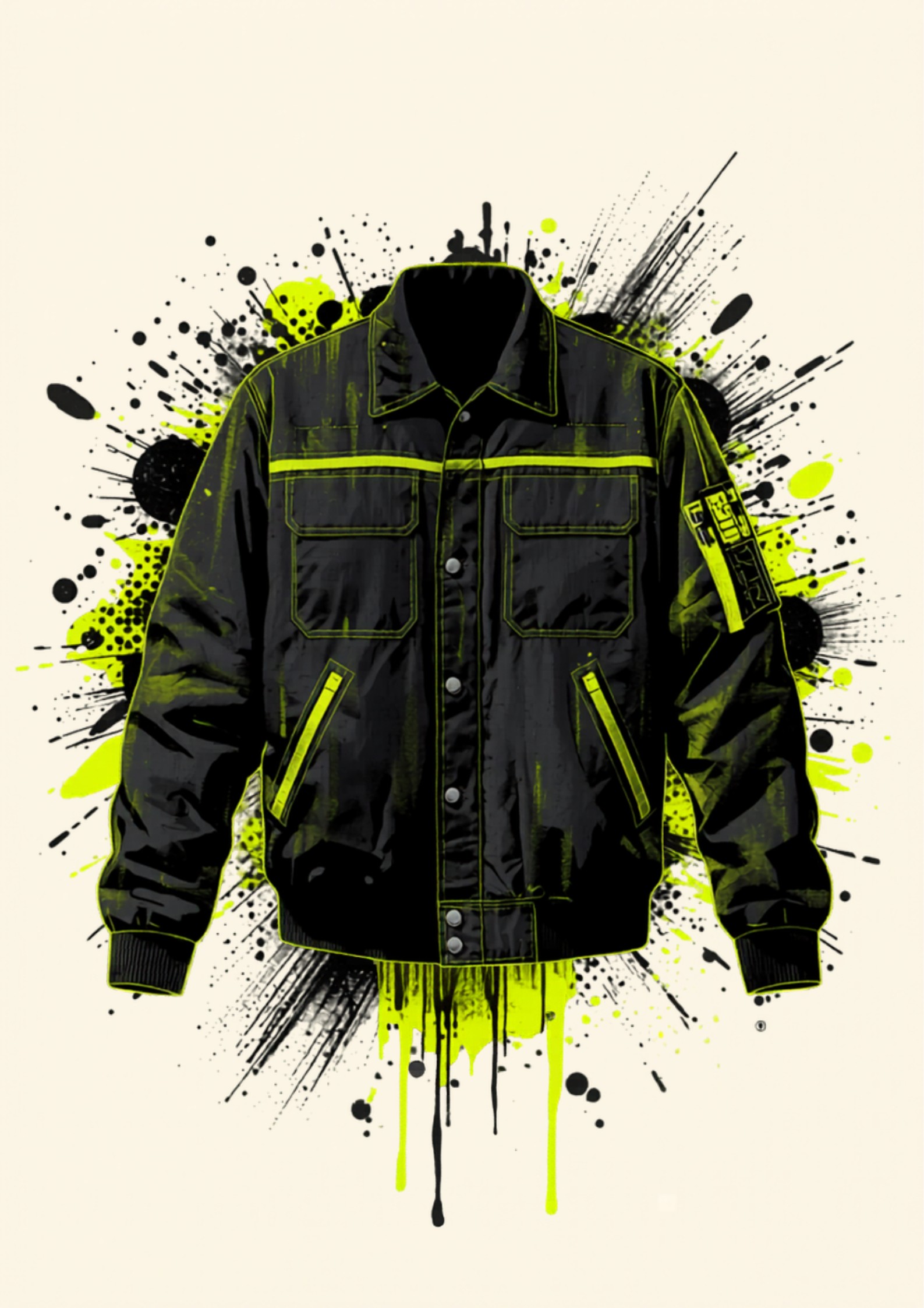 Veredelte Jacke mit Logo